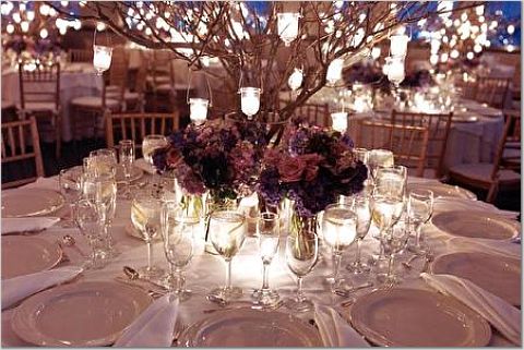 floral wedding centerpieces with branches