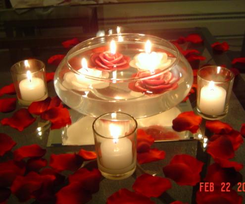 Floating Candle Wedding Centerpieces