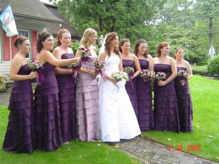 from my sis's wedding October 2005 They are Lazaro in Plum and MOH me is