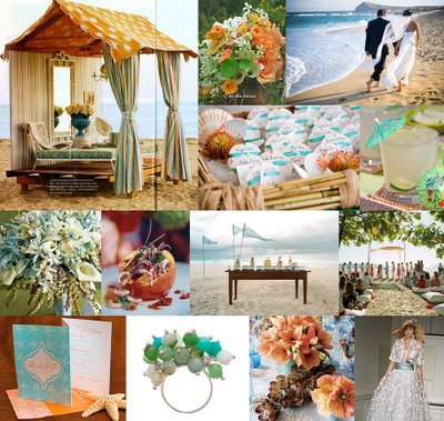 coral wedding theme color