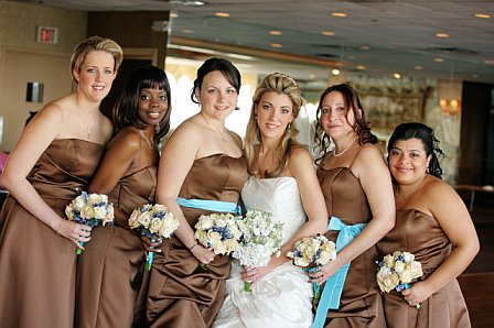Tiffany Blue Brown Wedding