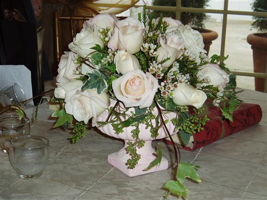 centerpieces for tables. low centerpieces on tables
