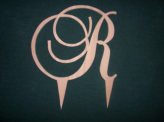 Monogram Cake Topper. Re: DIY Monogram Cake Topper