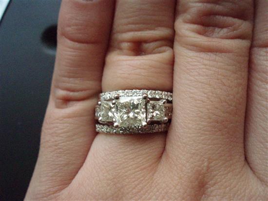 My Emerald cut engagement ringis it to small wedding 315693