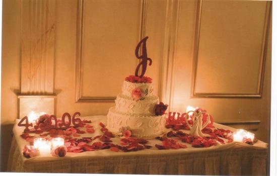 Re Wedding cake table dec 39s
