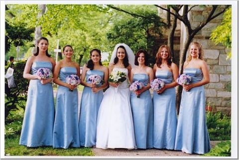 wedgewood blue bridesmaid dresses, OFF 