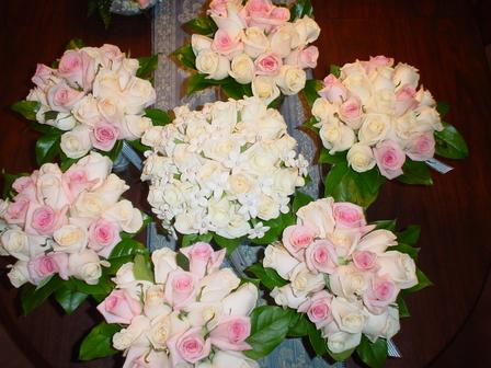 White Wedding Flower Bouquets. ivory/white flower bridal