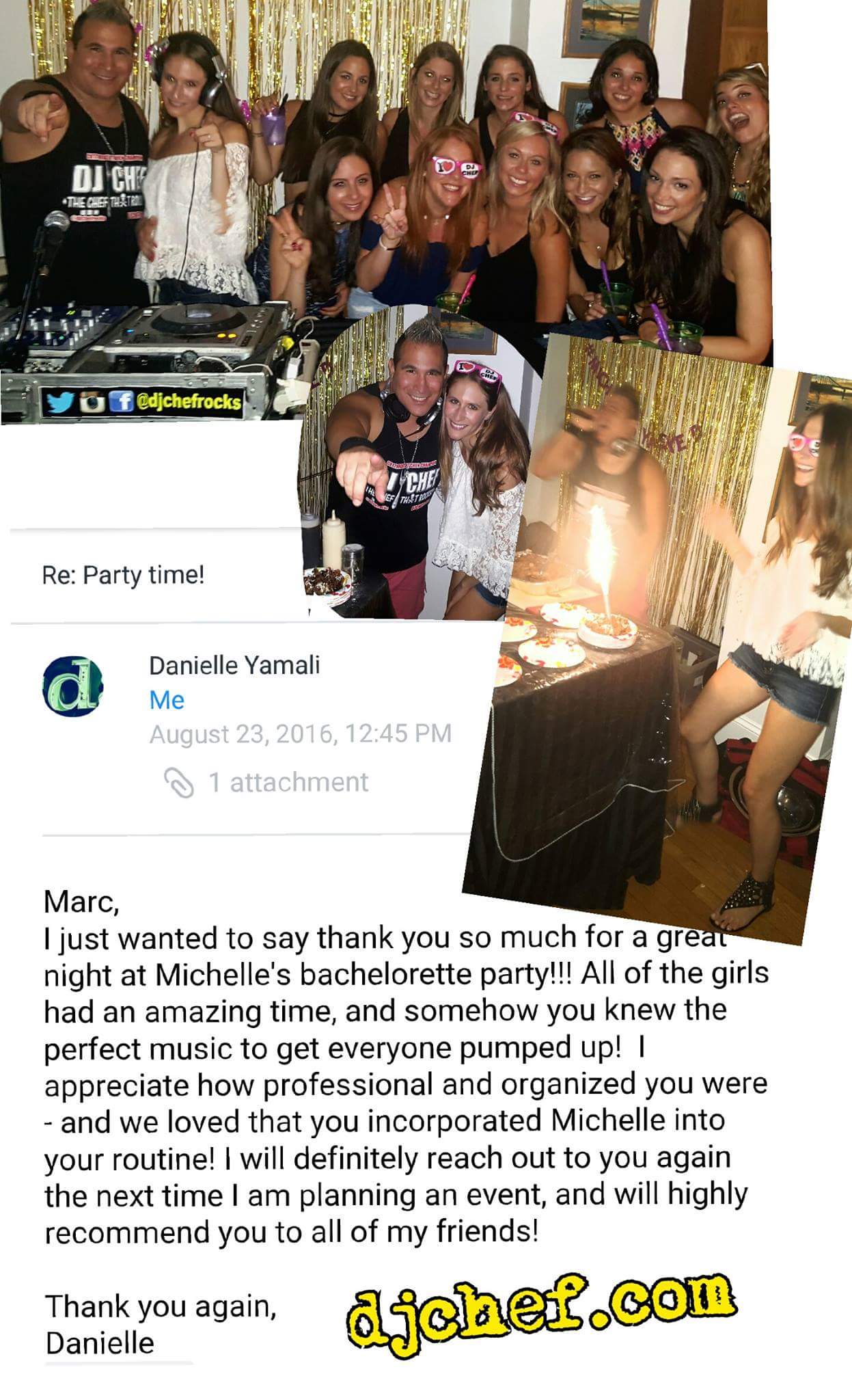 DJ Chef&amp;#039;s Bachelorette Cooking Class Parties