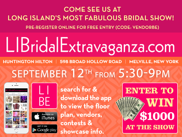 Register and attend the Bridal Extravaganza and win a $100 American Express Gift Card!