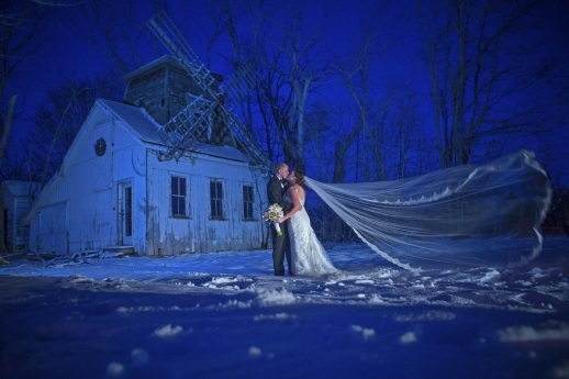 Snowy Wedding Day Magic on Long Island: A Winter Wonderland Celebration