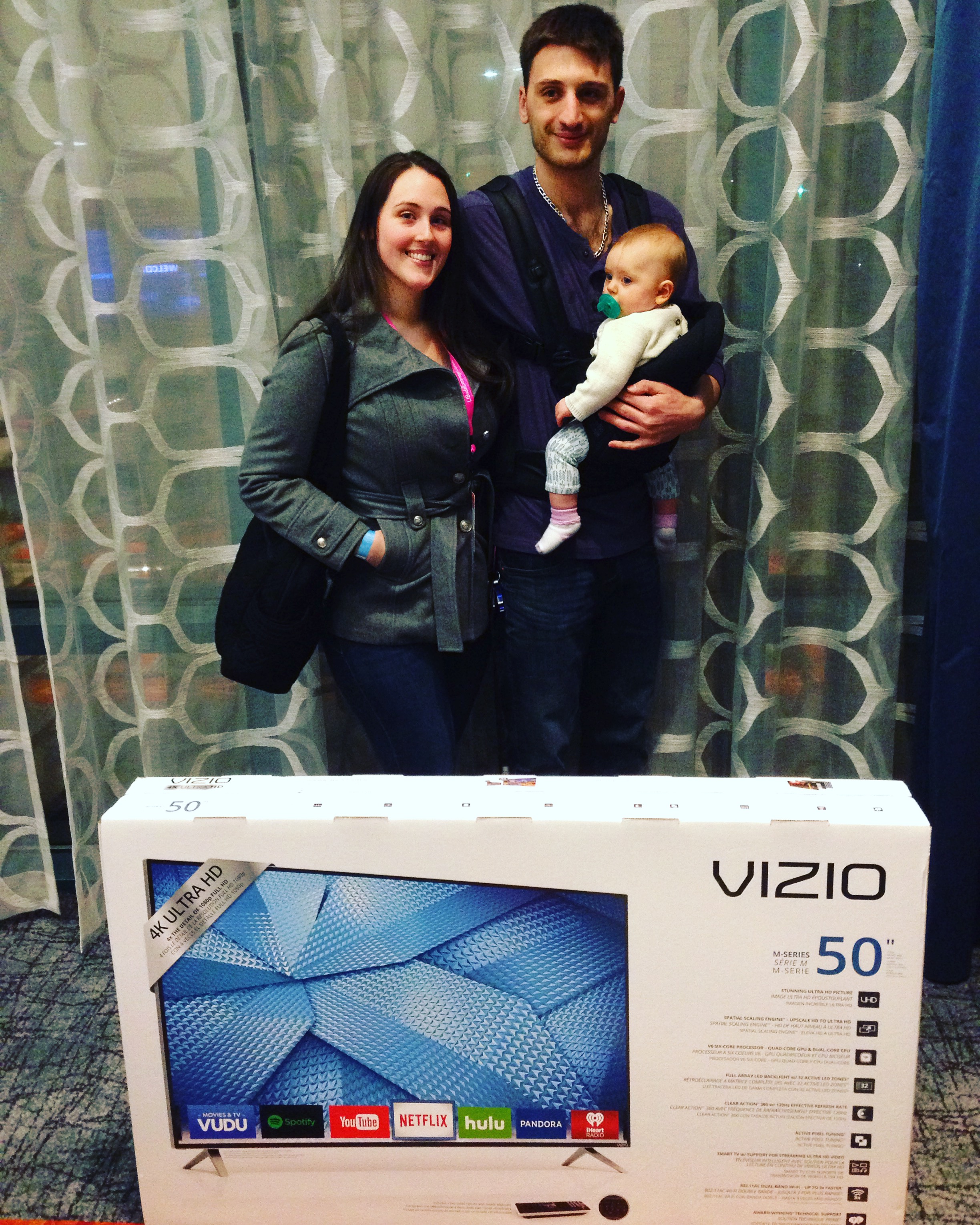 Winner of the Flat Screen TV at the Spring Bridal Extravaganza
