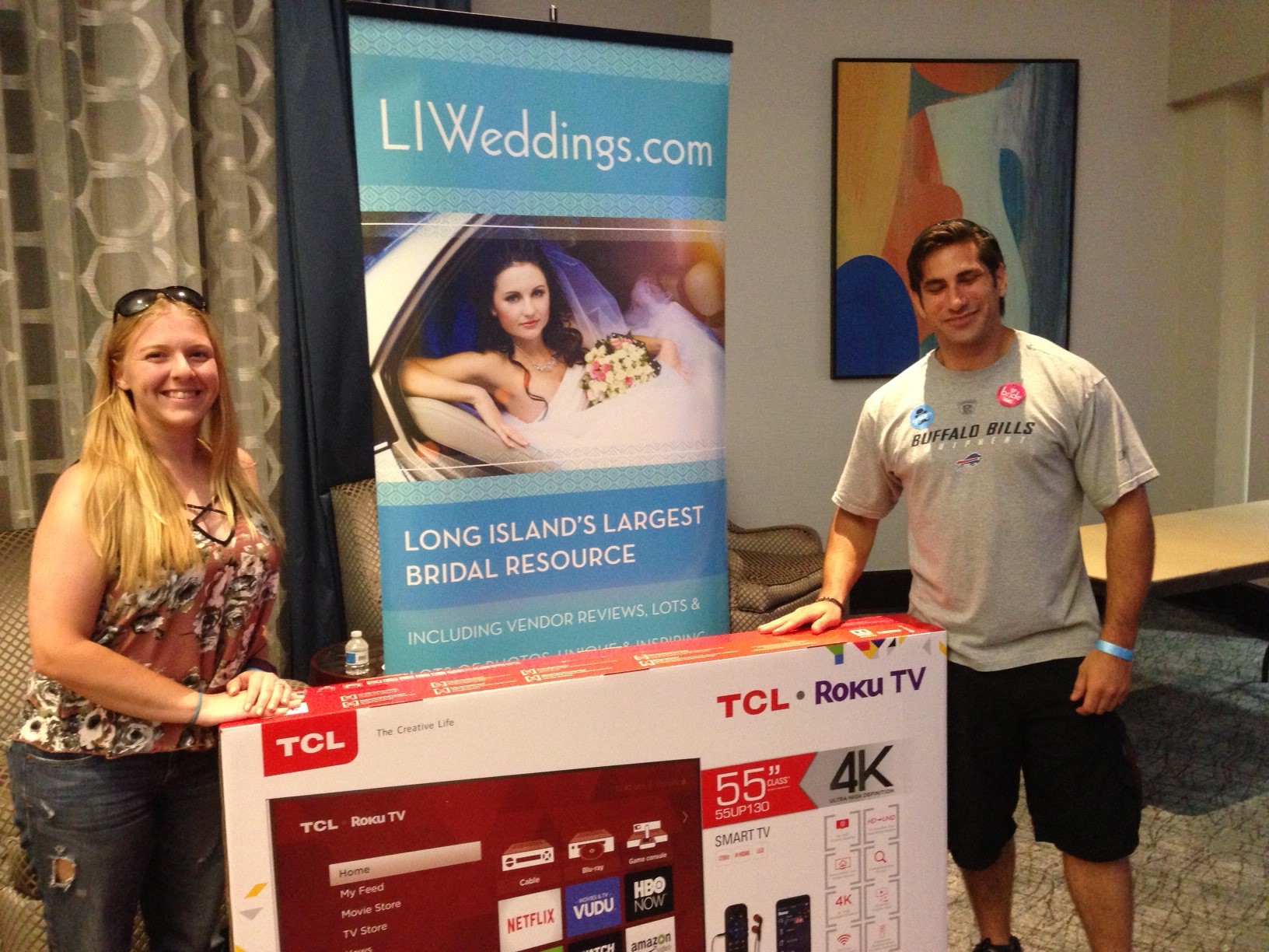 Winner of the Flat Screen TV at the Fall Bridal Extravaganza