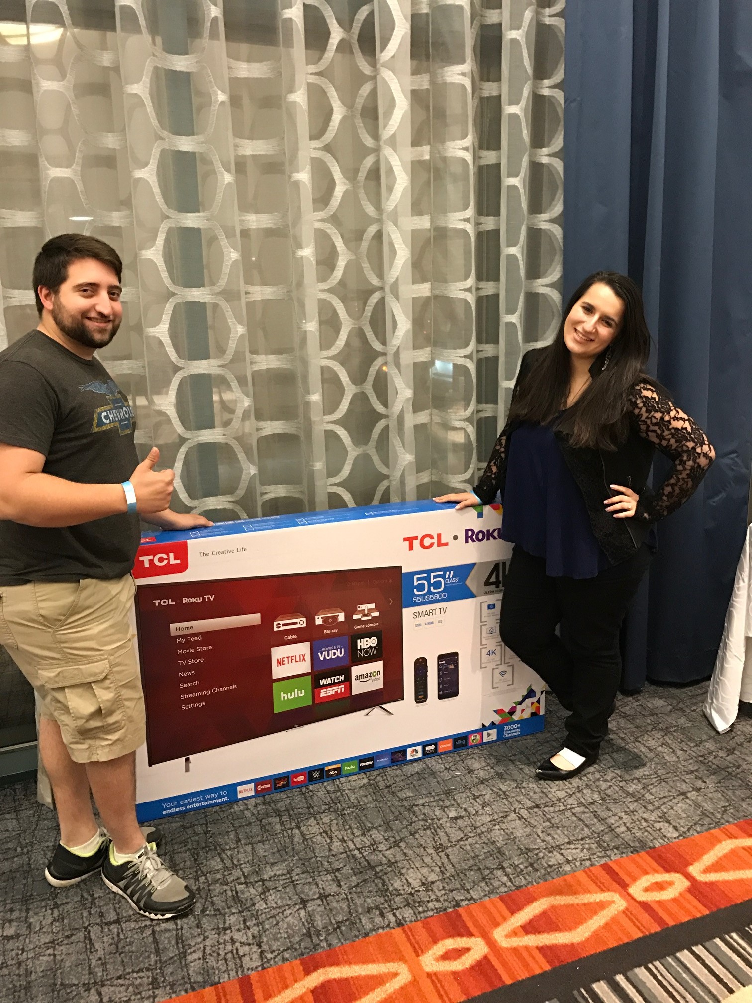Winner of the Flat Screen TV at the Spring Bridal Extravaganza