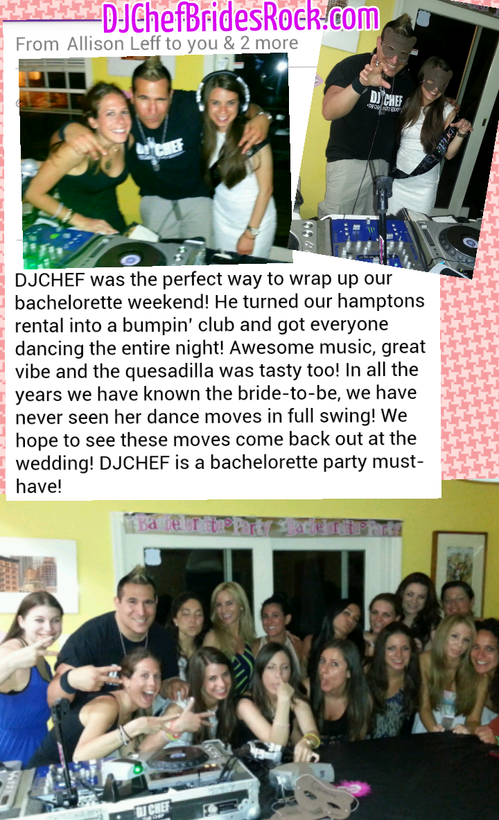 DJ Chef&amp;#039;s Bachelorette Cooking Class Parties