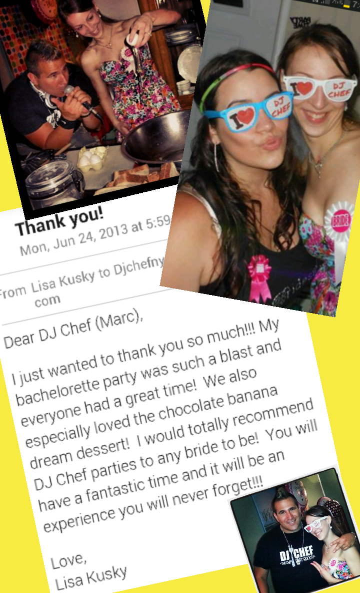 DJ Chef&amp;#039;s Bachelorette Cooking Class Parties