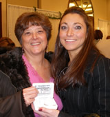 Winners of the $1200 Diamond Necklace Contest for Mom at the Bridal Extravaganza