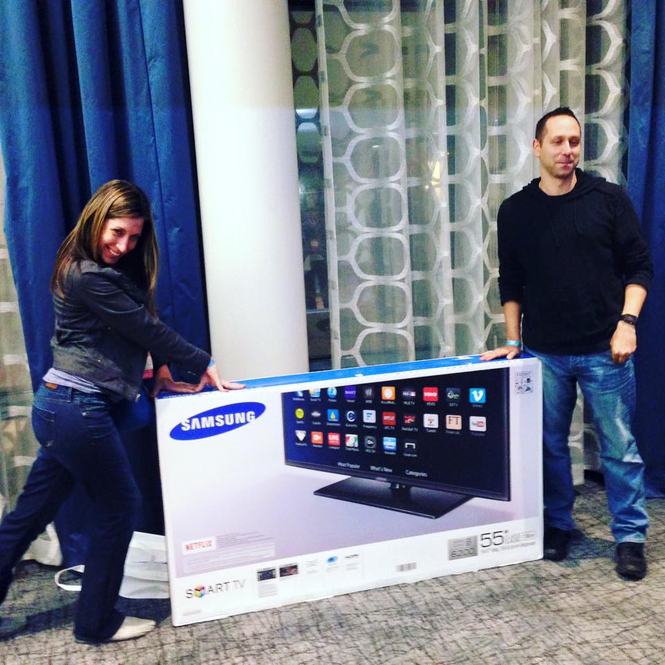 Winner of the Flat Screen TV at the Fall Bridal Extravaganza
