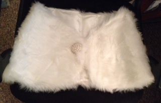 For Sale: White Faux Fur Wraps (7)