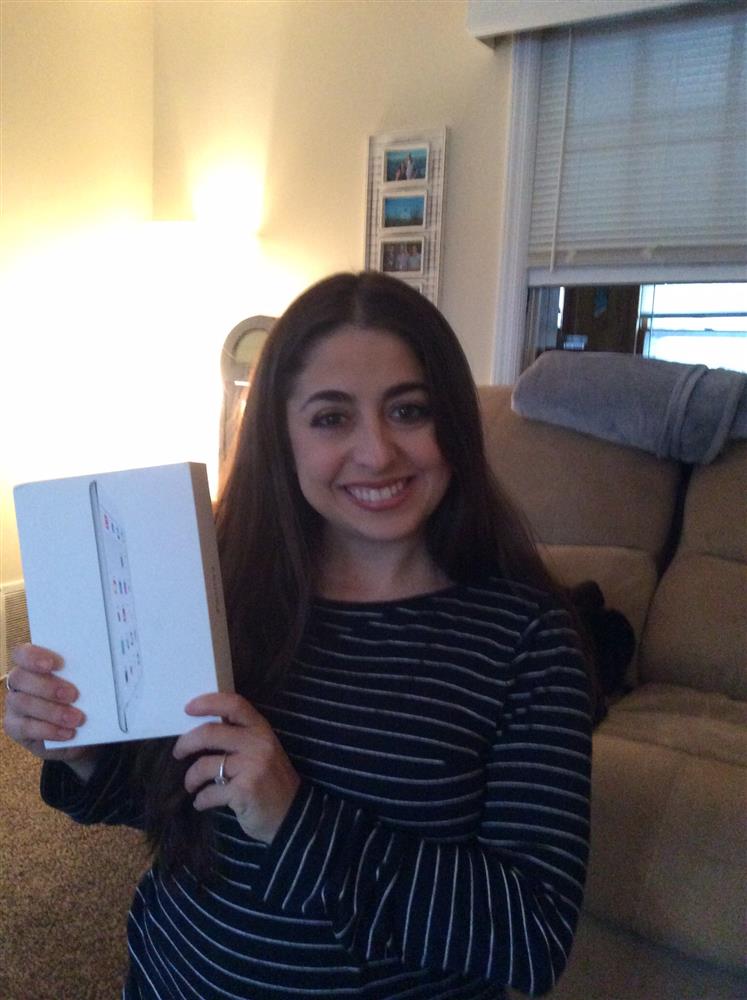 Congrats Christine on winning the iPad mini!